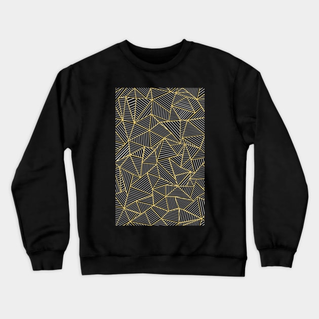 Ab Out Double Repeat Black and Gold Crewneck Sweatshirt by ProjectM